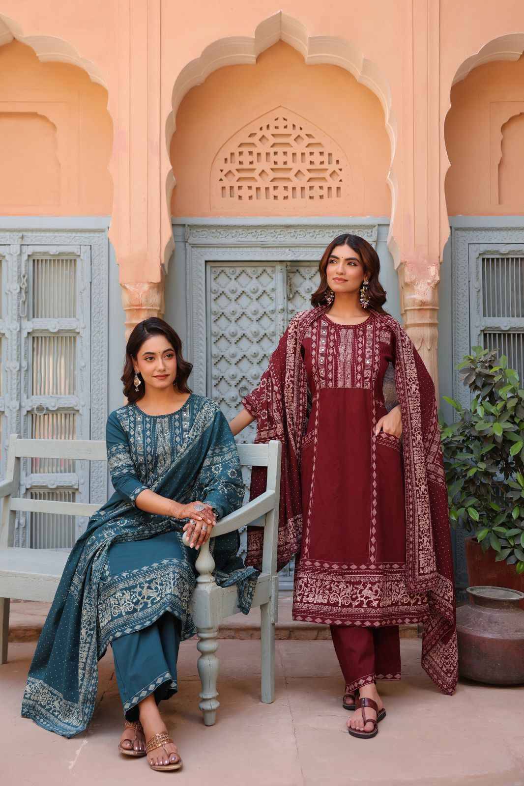 K 927 By Fashid 01 to 06 Series Designer Collection Beautiful Stylish Fancy Colorful Party Wear & Occasional Wear Pure cotton Embroidery Kurtis At Wholesale Price